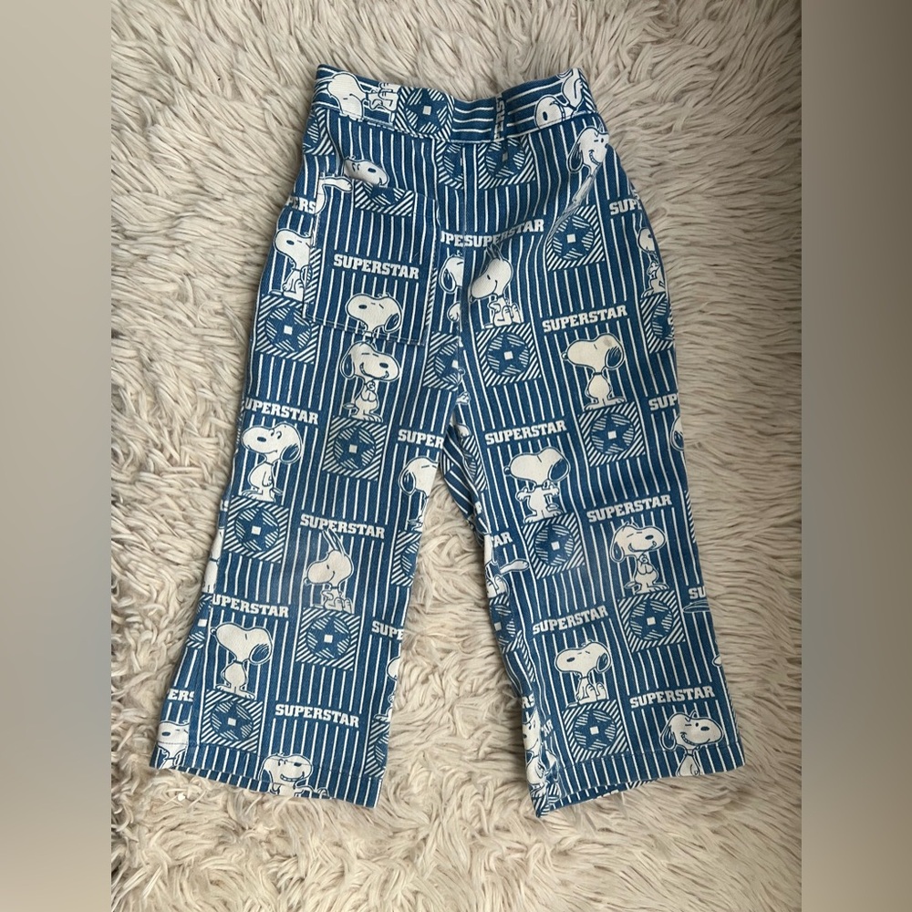Vintage RARE Snoopy Superstar Good Sports 1958 Kids Pants